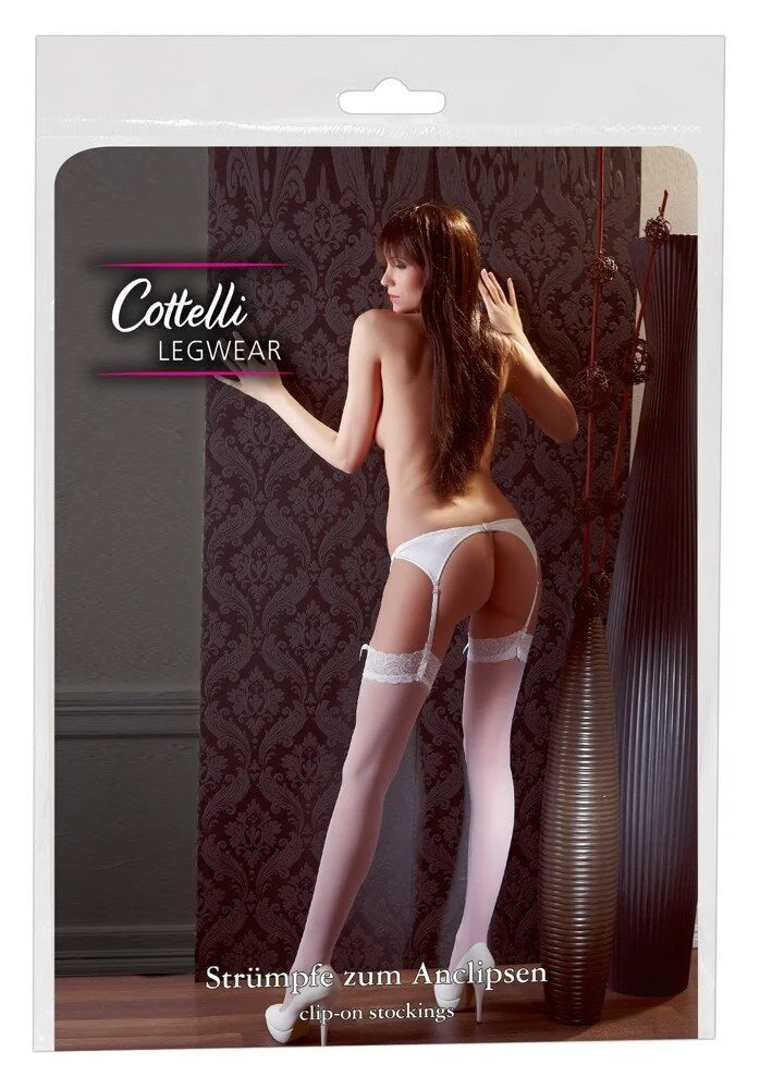 Cottelli Legware - Straps-Strumpfhose Sexy weiß