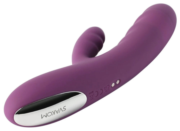 SVAKOM - Avery Rabbit Vibrator mit Stoßfunktion lila