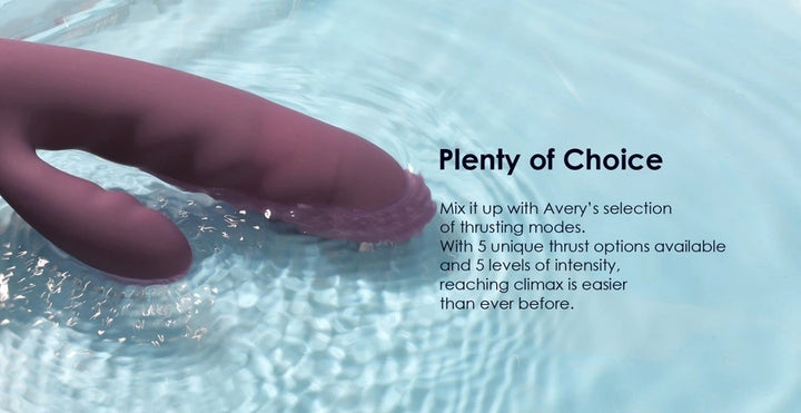 SVAKOM - Avery Rabbit Vibrator mit Stoßfunktion lila