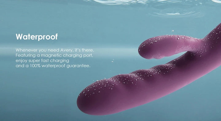 SVAKOM - Avery Rabbit Vibrator mit Stoßfunktion lila