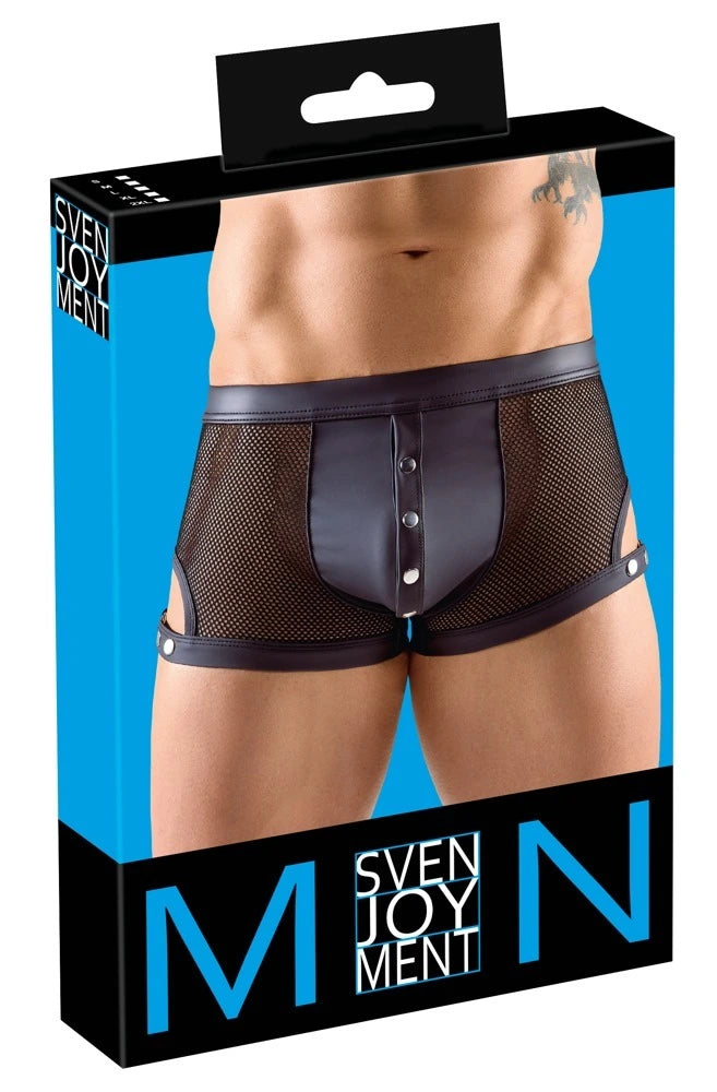 Svenjoyment - Netz-Pants teiltransparent schwarz