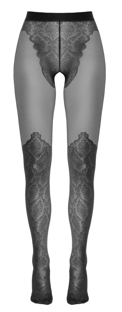 Cottelli Legware - Strumpfhose Ouvert im Overknee-Look