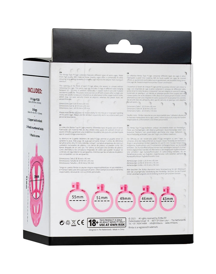 P-Cage PC02 - Peniskäfig Größe S rosa