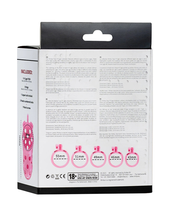 P-Cage PC03 - Peniskäfig Größe L rosa