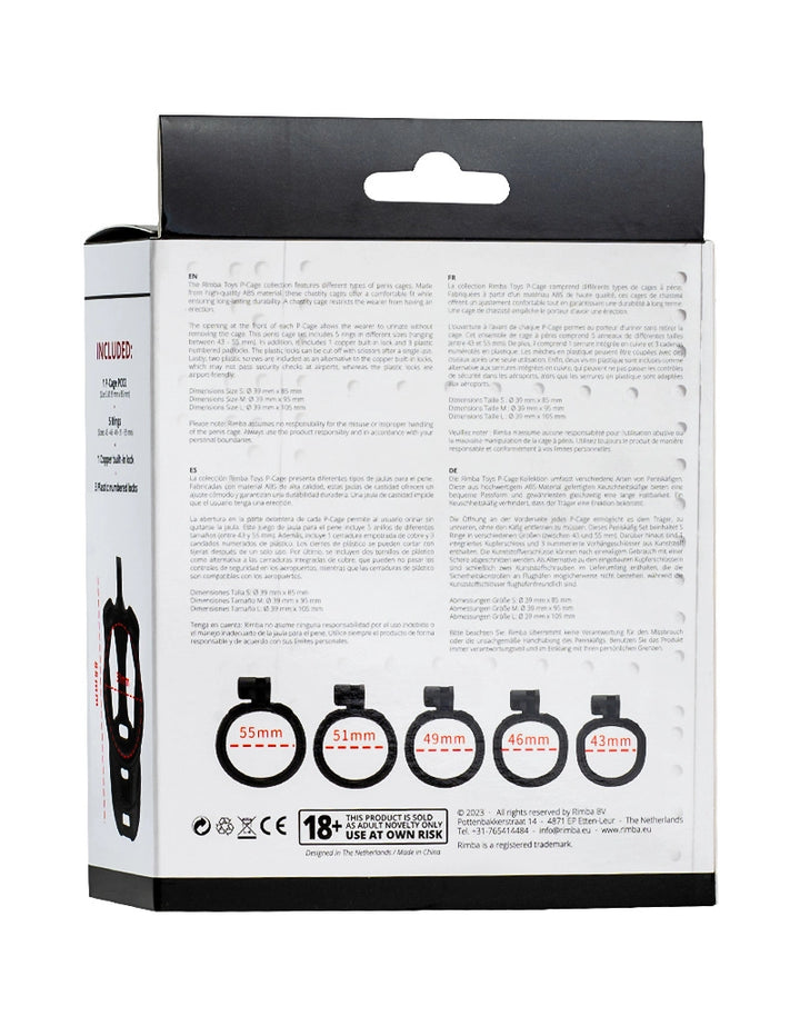 P-Cage PC01 - Peniskäfig Größe S schwarz