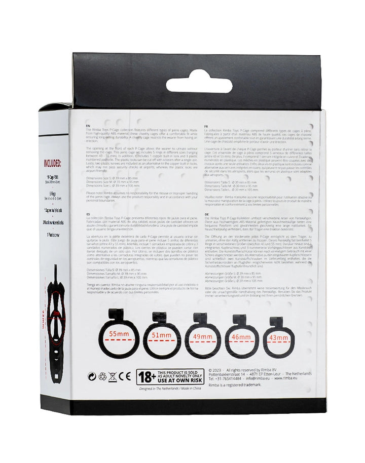 P-Cage PC01 - Peniskäfig Größe M schwarz