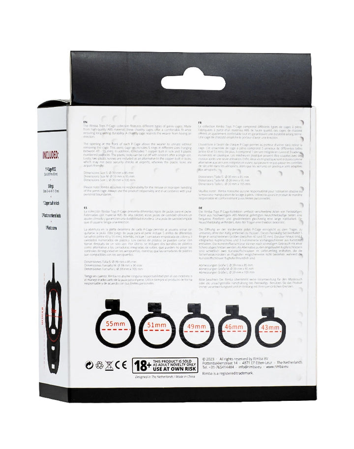 P-Cage PC02 - Peniskäfig Größe S schwarz