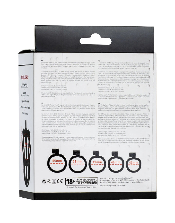 P-Cage PC02 - Peniskäfig Größe L schwarz