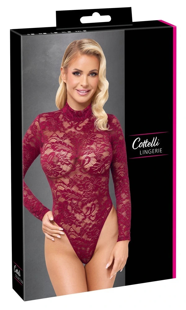 Cottelli Lingerie - Spitzenbody rot