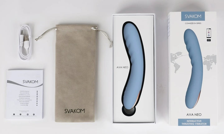 Svakom - Ava Neo stoßender Vibrator - blau