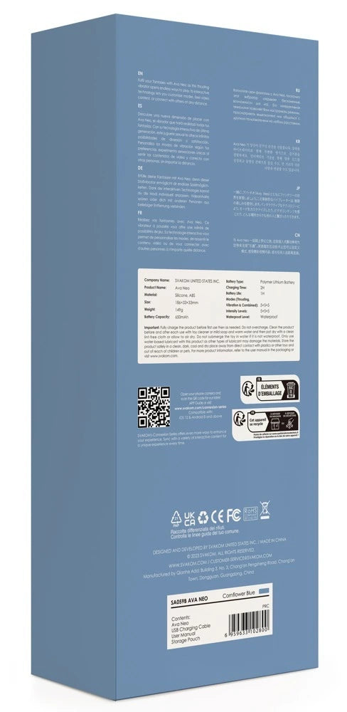 Svakom - Ava Neo stoßender Vibrator - blau