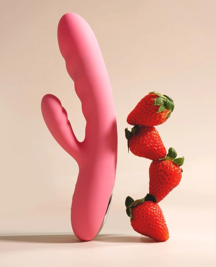 SVAKOM - Avery Rabbit Vibrator mit Stoßfunktion pink