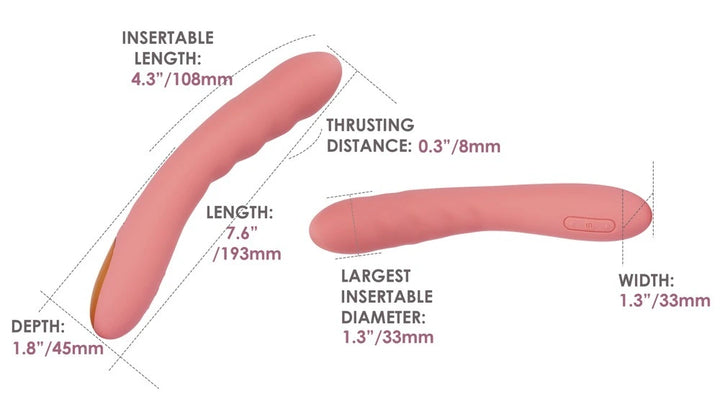 Svakom - Ava Neo stoßender Vibrator - Peach Pink