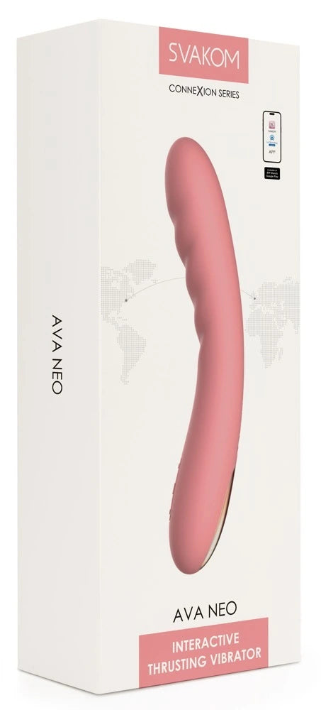 Svakom - Ava Neo stoßender Vibrator - Peach Pink
