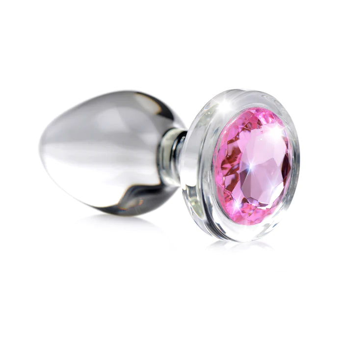 Booty Sparks Glas-Analplug Gro Rosa Stein | KinkySabine Booty Sparks Glas-Analplug Gro Rosa Stein | KinkySabine