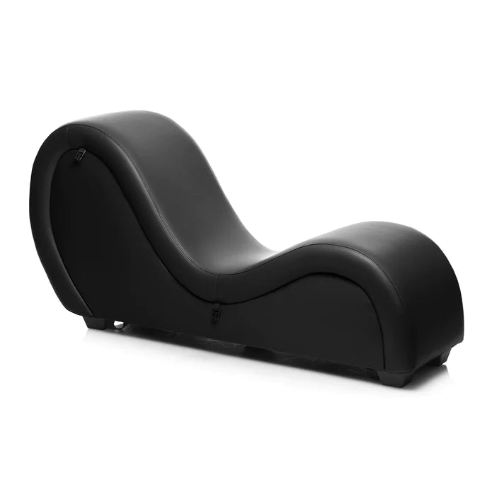 Master Series Sex Sofa Mit Handfesseln Und 2 Positionskissen Schwarz – Nahaufnahme Materialstruktur