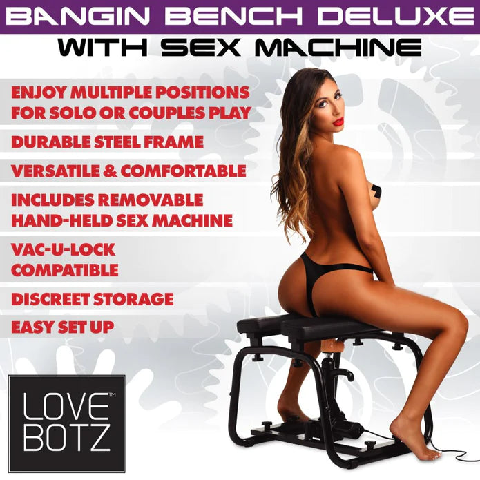 Lovebotz Deluxe Bangin Bench Mit Sex Maschine – Detailaufnahme Rückseite