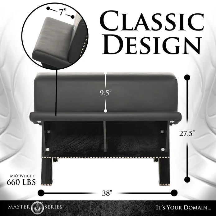 Master Series Bdsm Bank Bareback – Zoom auf Verschluss/Label