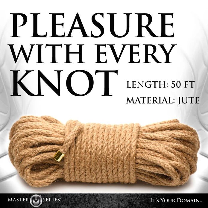 Master Series Juteseil Natur 25M – Nahaufnahme Materialstruktur