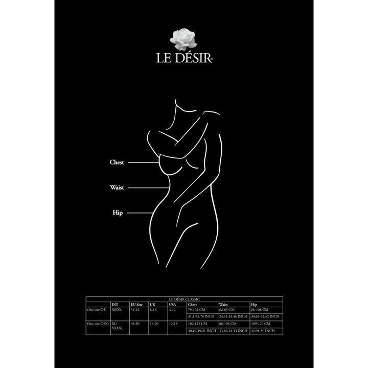 Bodystocking "Spitze" von Le Désir schwarz