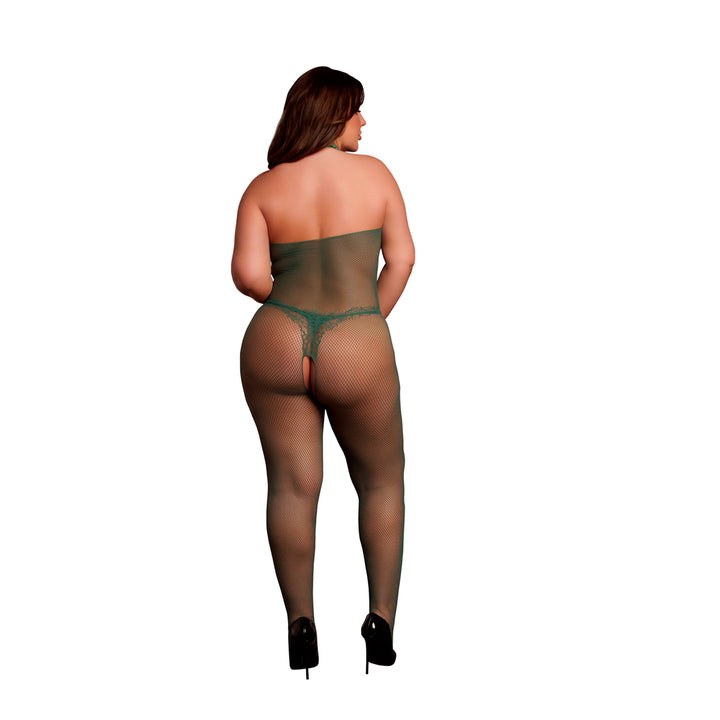 Bodystocking "Spitze" von Le Désir grün Queensize
