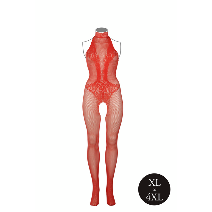 Bodystocking "Spitze" von Le Désir rot Queensize