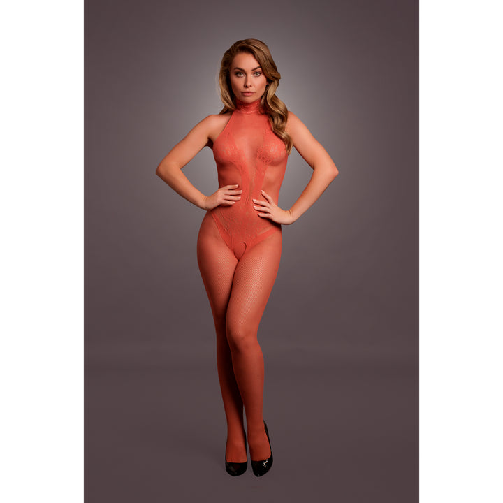 Bodystocking "Spitze" von Le Désir rot
