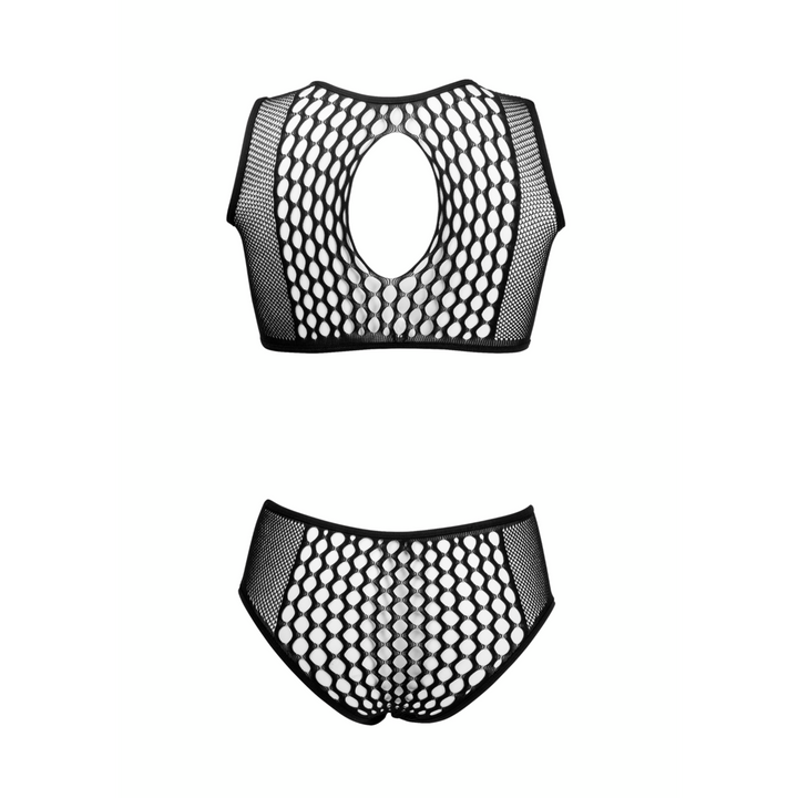 Duo Net Key-Hole BH-Set von Le Désir schwarz