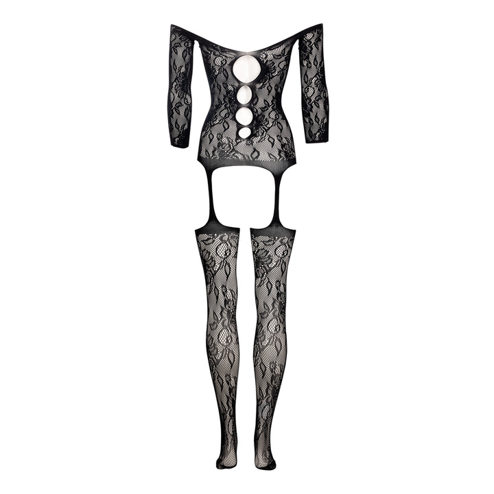 Bodystocking Criss Cross Neck II von Le Désir schwarz