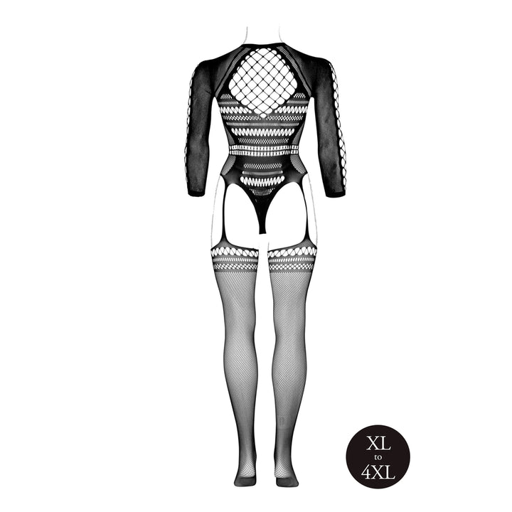 Bodystocking langärmlig von Le Désir schwarz Queensize