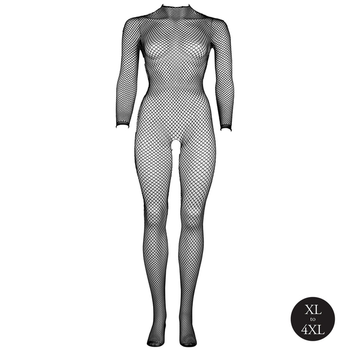 Bodystocking in Netzstruktur von Le Désir schwarz Queensize