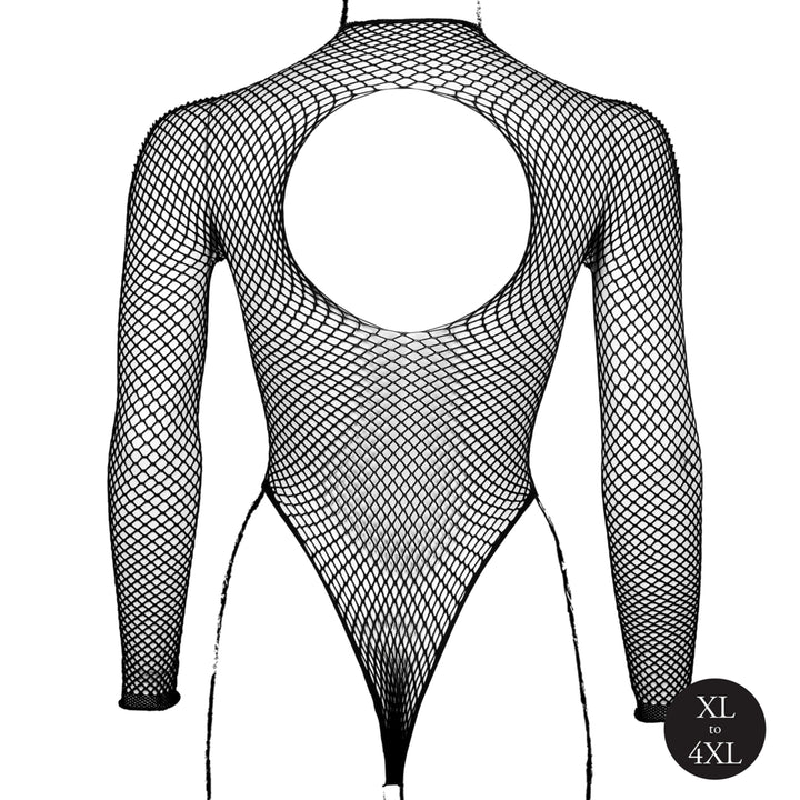 Netzbody mit Turtle Neck von Le Désir schwarz Queensize