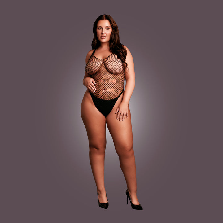 Netzbody von Le Désir schwarz Queensize