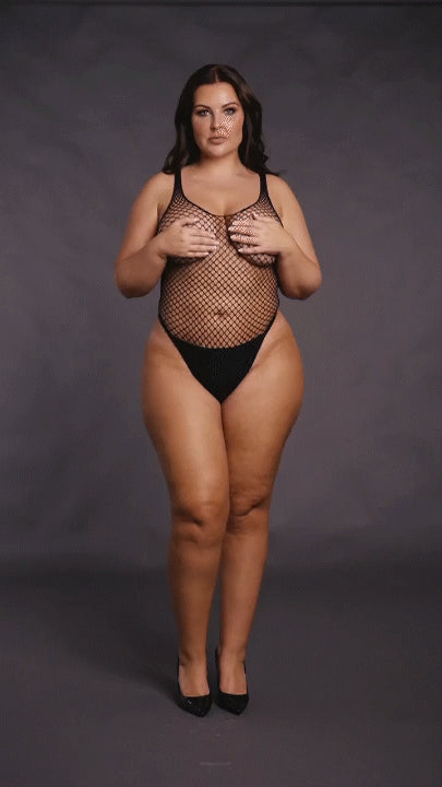 Netzbody von Le Désir schwarz Queensize