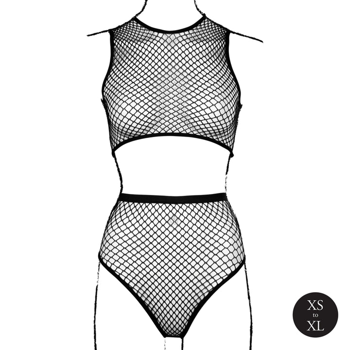 Fishnet Set von Le Désir schwarz