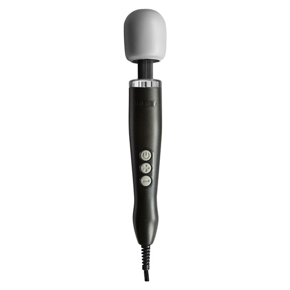 Doxy Wand Vibrator Schwarz, Default Title – Hauptansicht: verführerisch präsentiert