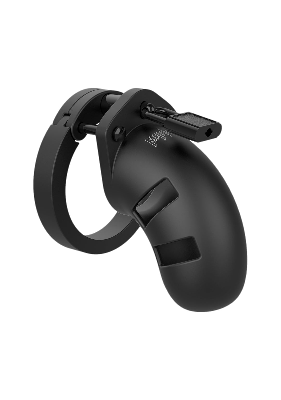 Mancage   20 Silikon Keuschheitskäfig 9,00 Cm Schwarz, Default Title – Hauptansicht: verführerisch präsentiert