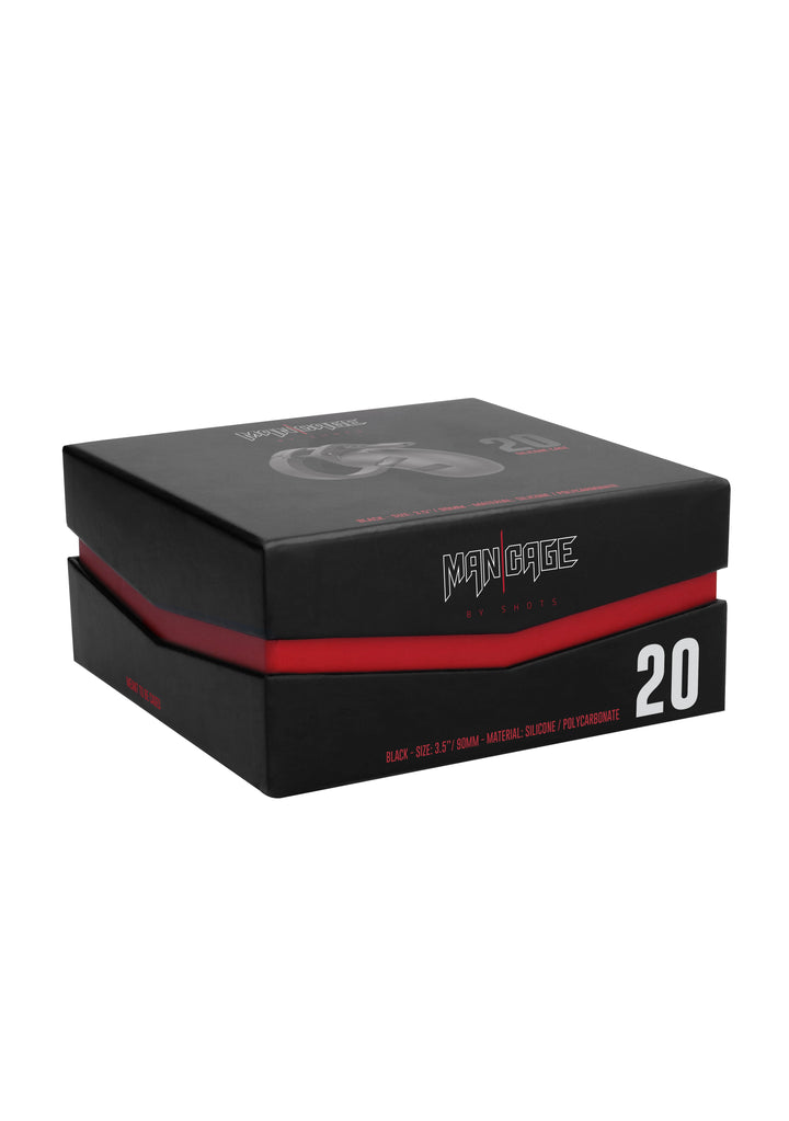 Mancage 20 Silikon Keuschheitskafig 9 00 Cm Schwarz – zusätzliche Ansicht 6
