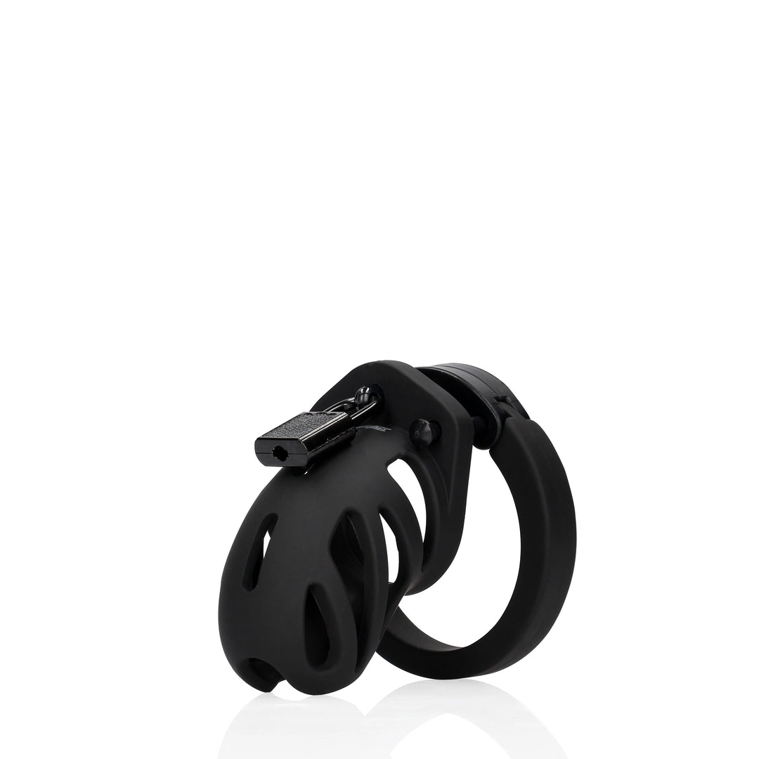 Mancage   23 Keuschheitskäfig 7,50 Cm Schwarz, Default Title – Hauptansicht: verführerisch präsentiert