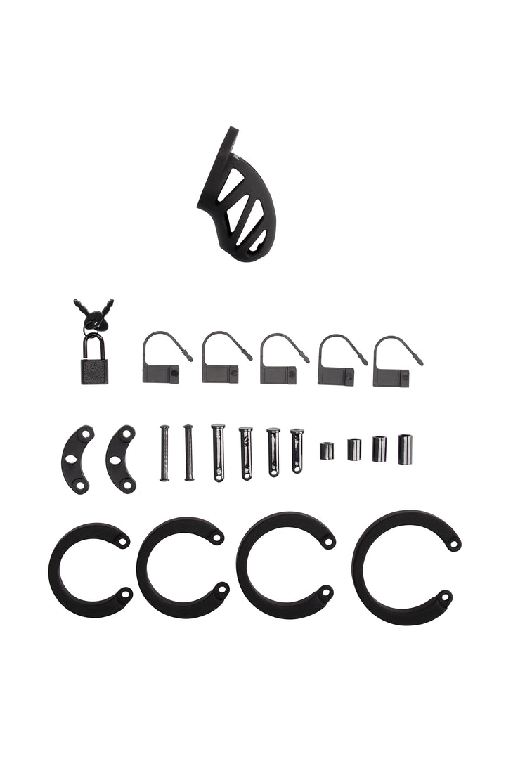 Mancage 33 Keuschheitskafig 7 50 Cm Schwarz – Nahaufnahme Materialstruktur