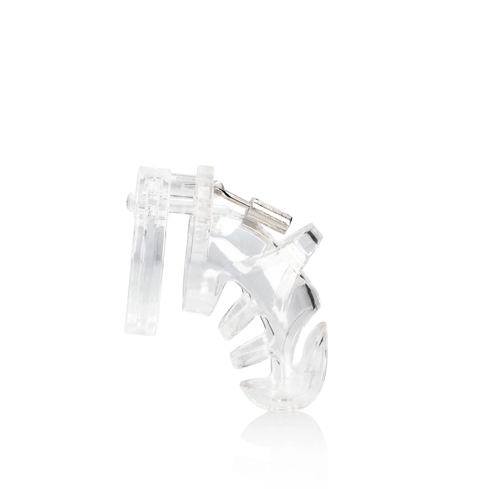 Mancage 25 Keuschheitskafig 9 00 Cm Transparent – Detailaufnahme Vorderseite