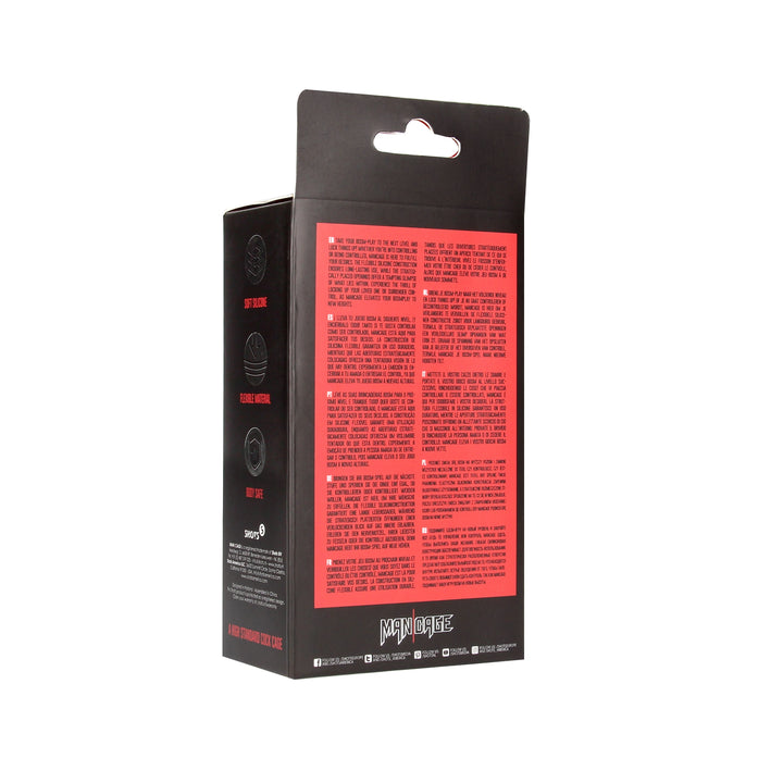 Mancage 27 Ultra Soft Silikon Keuschheitskafig Schwarz – zusätzliche Ansicht 9