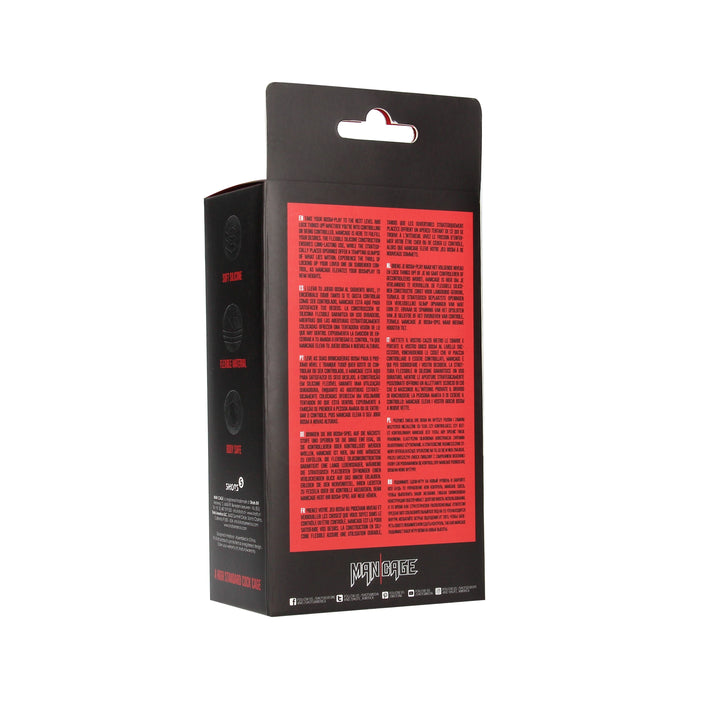 Mancage 28 Ultra Soft Silikon Keuschheitskafig Rot – zusätzliche Ansicht 9