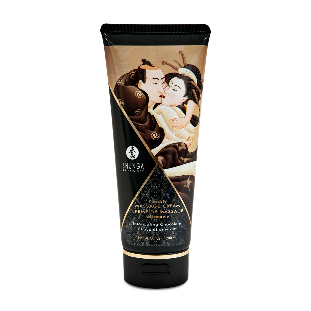 Shunga Massage Creme Schokolade 200 Ml, Default Title – Hauptansicht: verführerisch präsentiert