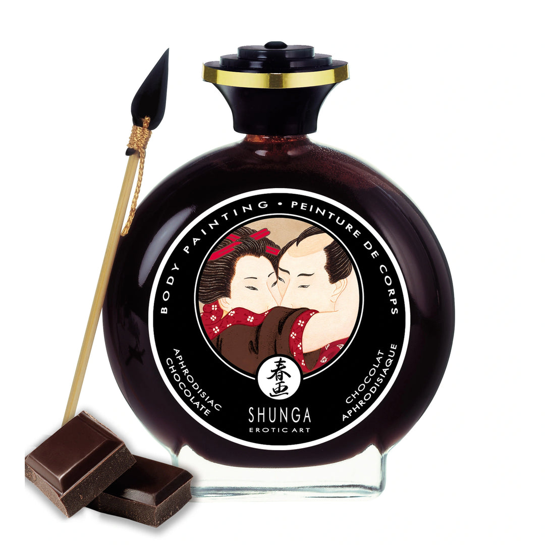 Shunga   Edible Body Paint Aphrodisiac Chocolate 100 Ml, Default Title – Hauptansicht: verführerisch präsentiert