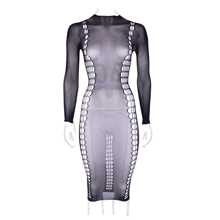 Carme XI – Kleid mit Rollkragen von Le Désir schwarz Queensize