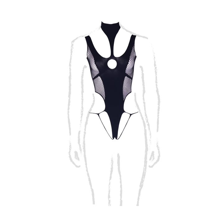 Body "Cyllene" mit Turtleneck von Le Désir schwarz Queensize