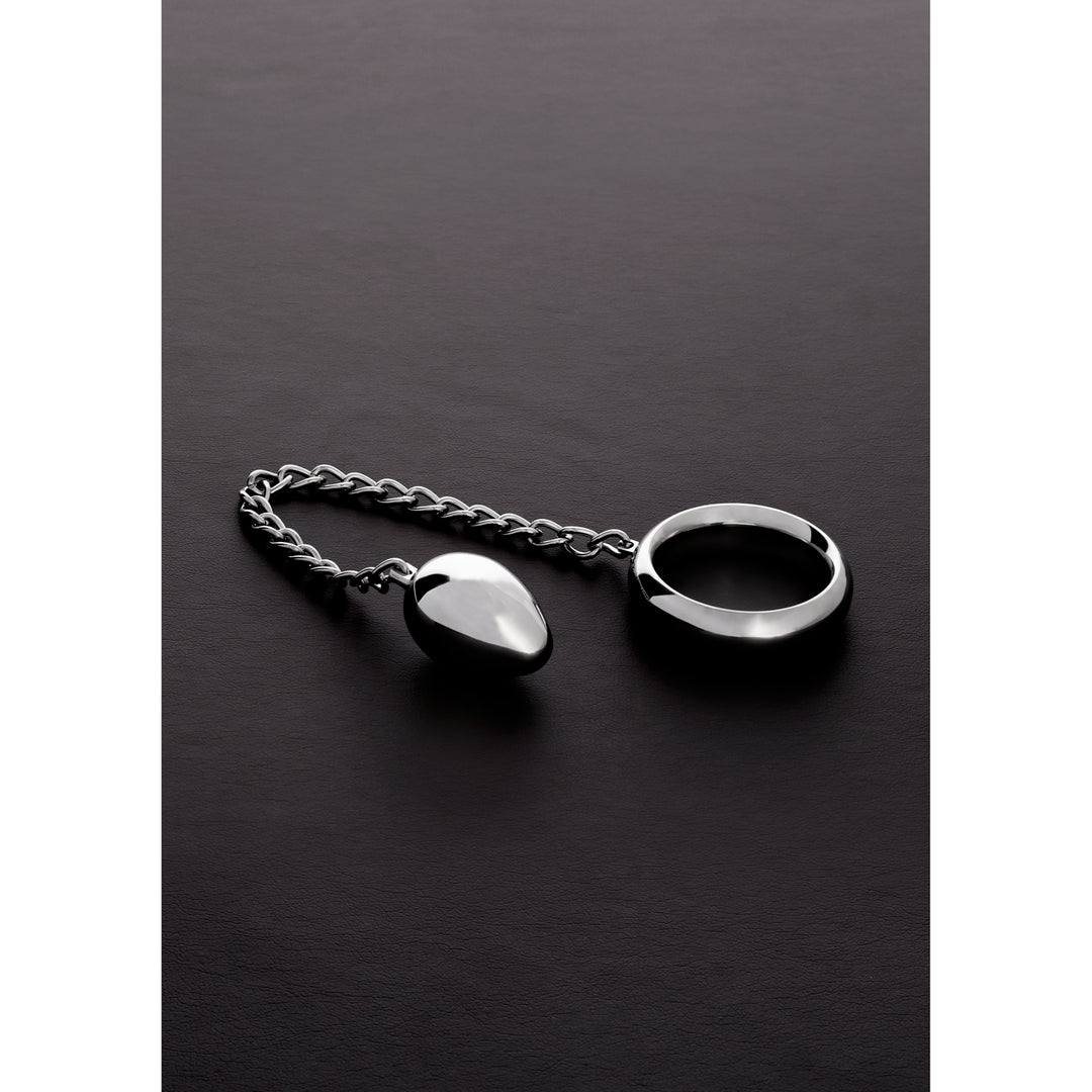 Shots Steel - Penisring mit Analplug (55/55mm)