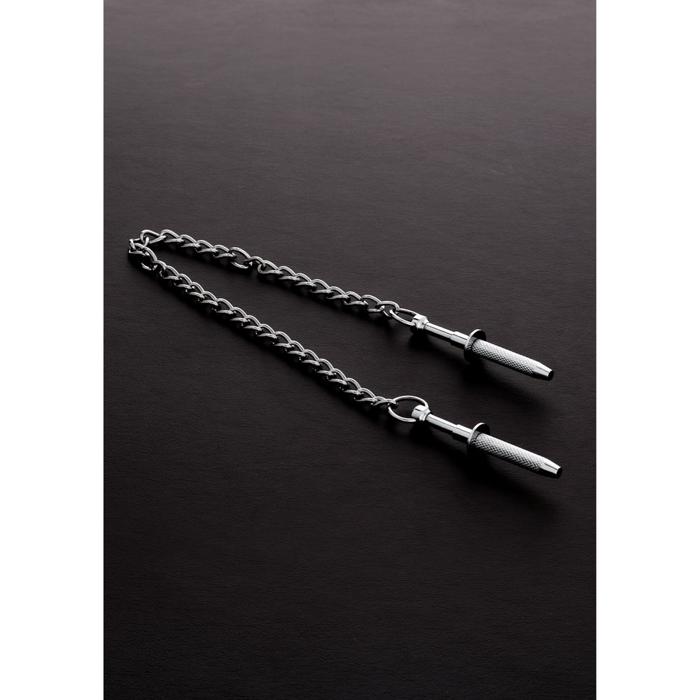 Shots Steel Nippelgreifer Gebursteter Stahl – Detailaufnahme Vorderseite