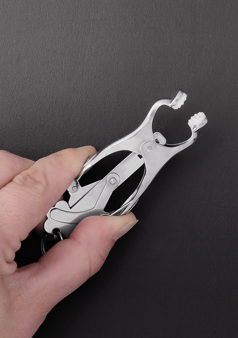 Shots Steel Nippelklemmen Mit Kette Leicht – Detailaufnahme Vorderseite